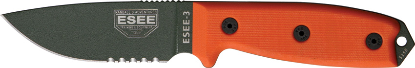 ESEE Model 3 Part Serrated 3SKOOD