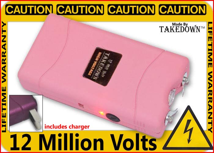 Pink Stunner Stun Gun & Flash Light, 1-TD-800-PK