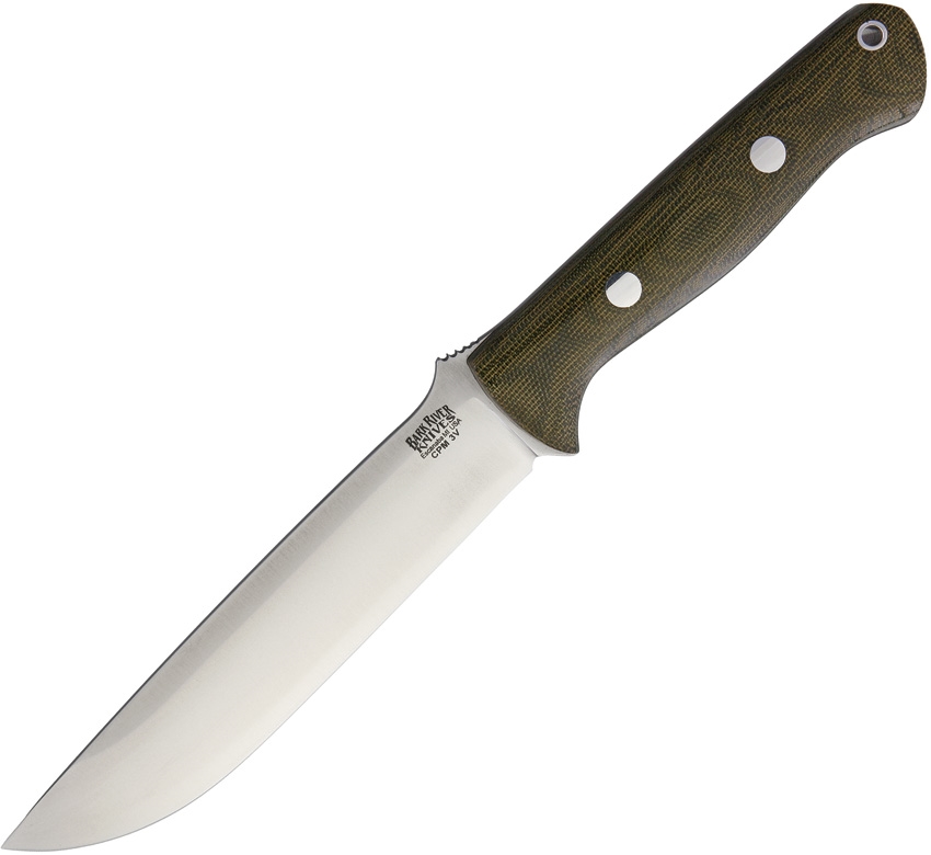 Bark River BA07123MGC Bravo 1.5 Green Canvas Knife