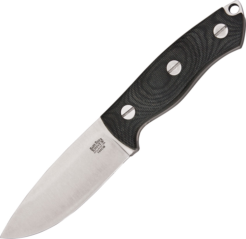 Bark River BA07163MBC STS-3 Black Canvas Micarta Knife