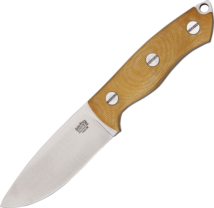 Bark River BA07163MNC STS-3 Natural Canvas Micarta Knife