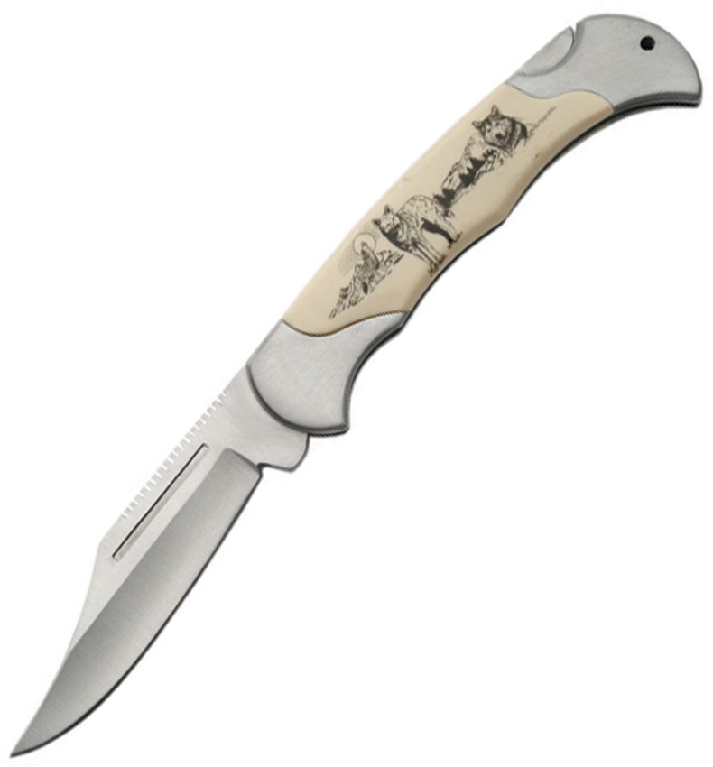 China Made CN211163WF Wolf Lockback Knife