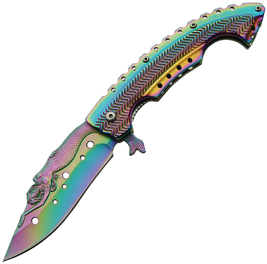 China Made CN300312 Mermaid Linerlock A/O Knife