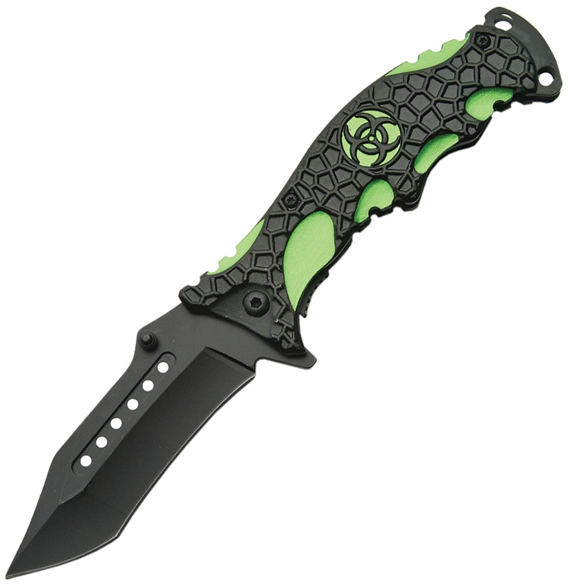 China Made CN300318 Bio Hazard Linerlock Knife