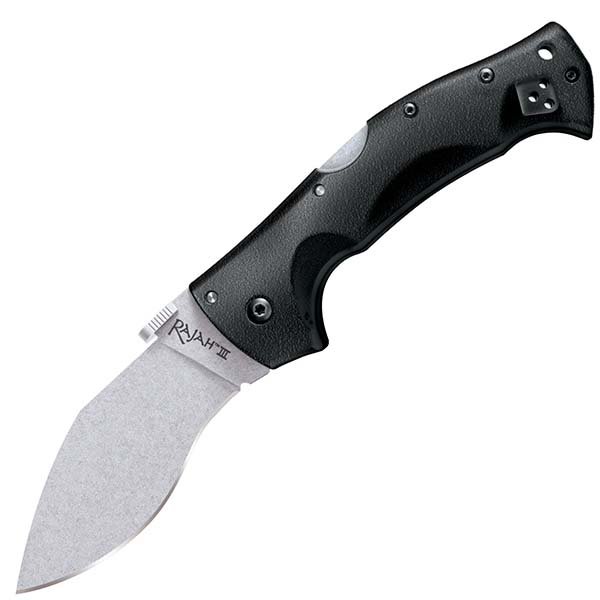 Cold Steel 62KGCM Rajah III, Black Griv-Ex Handle, Stonewash Plain