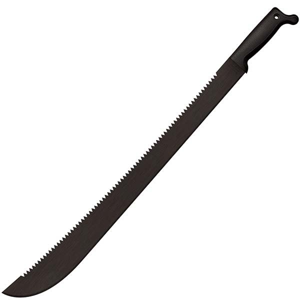 Cold Steel 97AM24D Latin Machete Plus, Black Handle, Saw Tooth