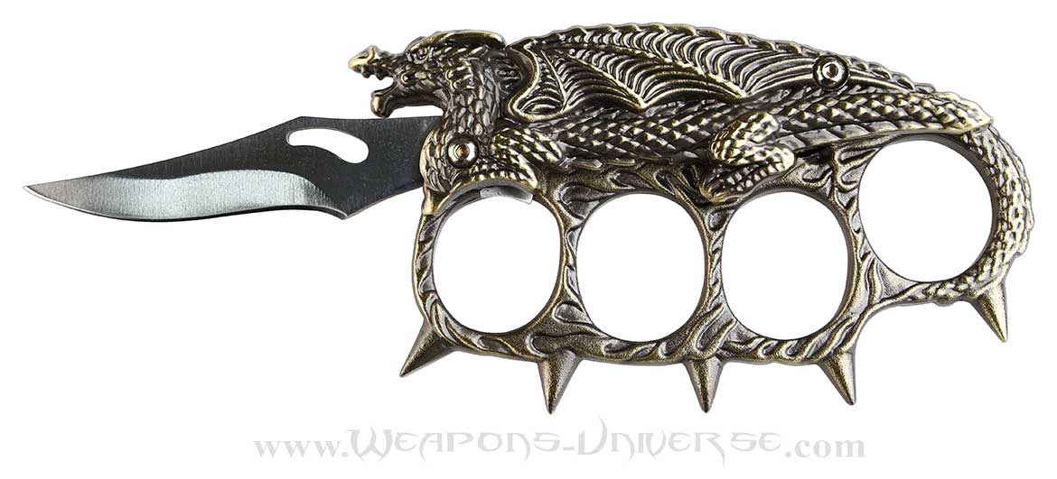 Eagle Brass Knuckles Folding Knife