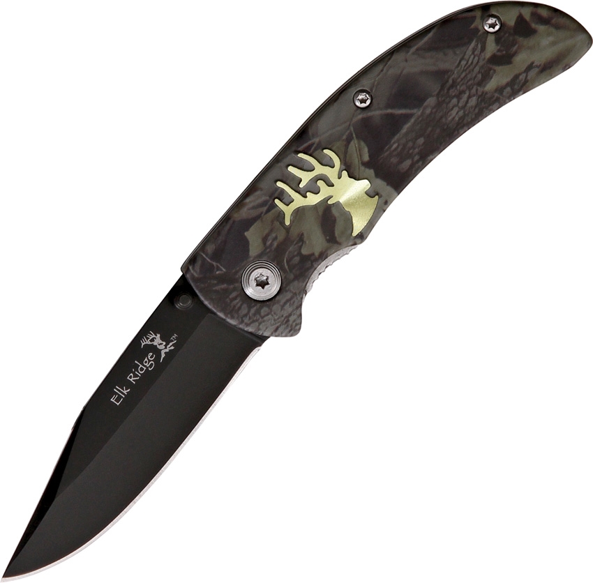 Elk Ridge ER118 Linerlock Knife, Camo