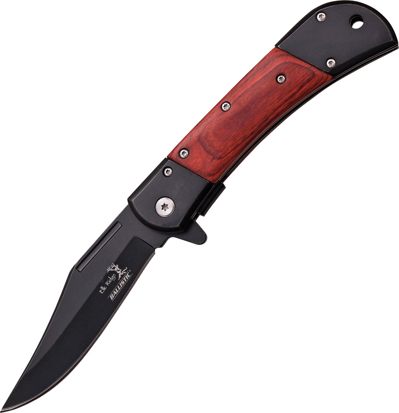 Elk Ridge ERA009BW Classic Linerlock A/O Knife, Brown