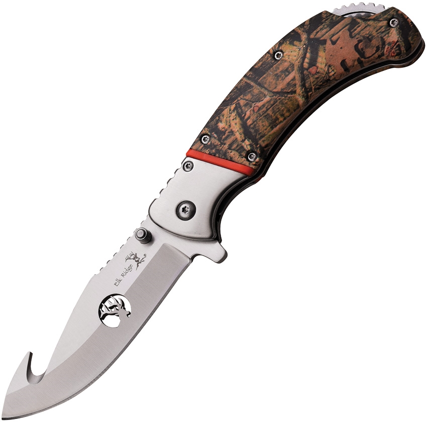 Elk Ridge ERA162HCA Linerlock A/O Knife, Camo