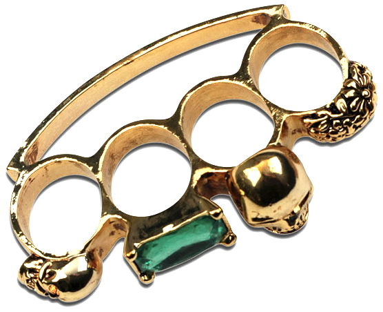 Haute Death Couture Fashion Knuckles, Gold