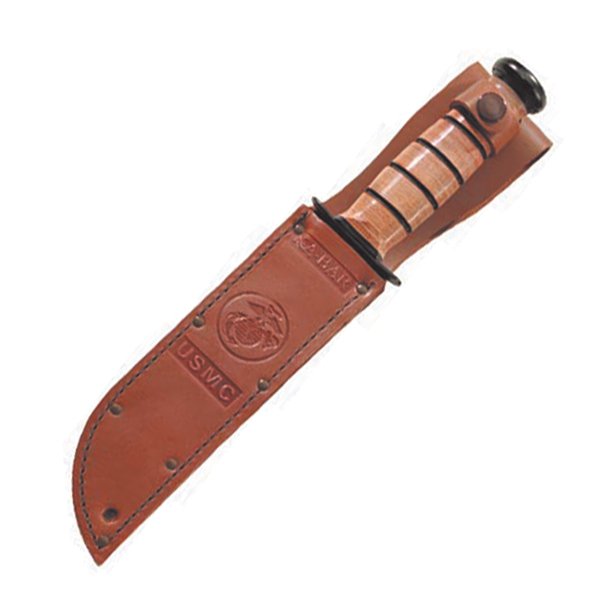 KA-BAR 1217S USMC Brown Leather Sheath