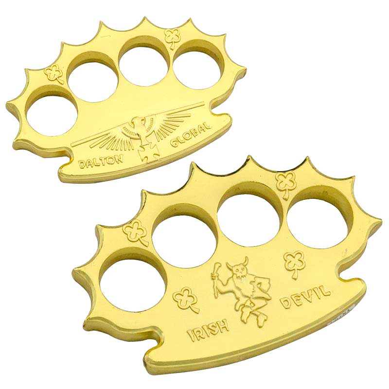 Robbie Dalton Irish Devil Gold Brass Knuckles