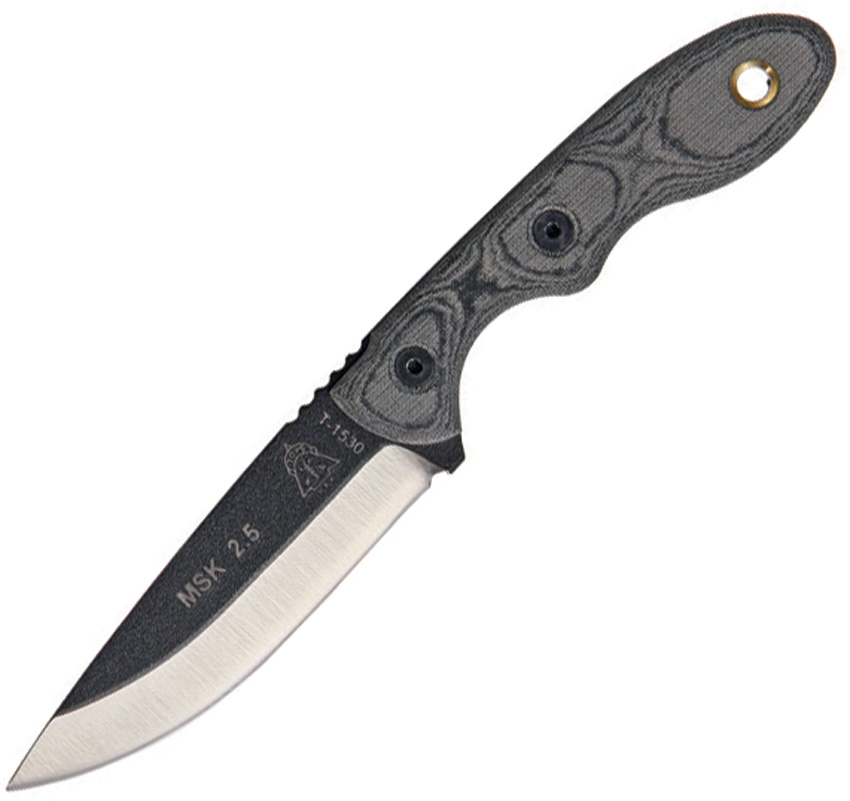 TOPS MSKBLM Mini Scandi Knife Black Linen Knife