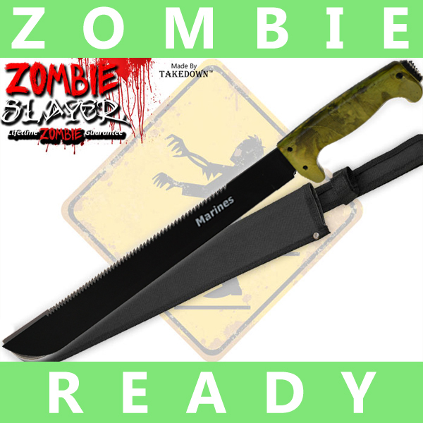 Full Tang Undead Slayer Machete - Yellow Camo AP0005CM2/MA